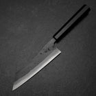 Hakata Blue Steel #2 Kurouchi Büffelhorn und Ebenholz Griff 165mm-[Musashi]-[Japan-Küchenmesser]