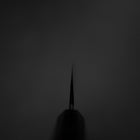 Hakata Blue Steel #2 Kurouchi Büffelhorn und Ebenholz Griff 165mm-[Musashi]-[Japan-Küchenmesser]