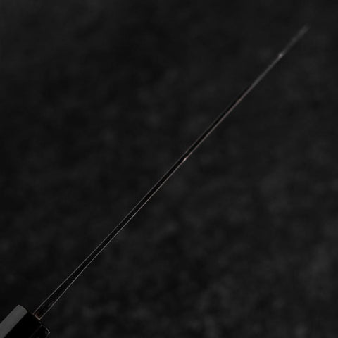 Hakata Blue Steel #2 Kurouchi Büffelhorn und Ebenholz Griff 180mm-[Musashi]-[Japan-Küchenmesser]