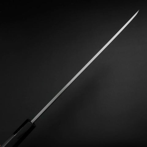 Hamokiri(Honekiri) White Steel #2 Kasumi Büffelhorn und Ebenholz Griff 300mm-[Musashi]-[Japan-Küchenmesser]