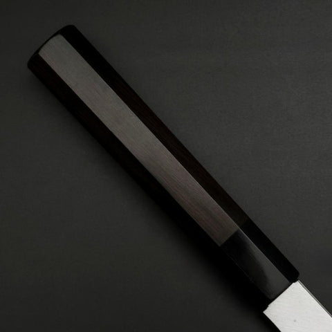 Hamokiri(Honekiri) White Steel #2 Kasumi Büffelhorn und Ebenholz Griff 300mm-[Musashi]-[Japan-Küchenmesser]