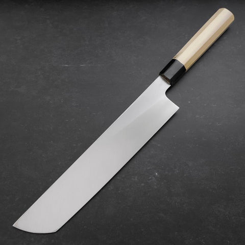 Hamokiri(Honekiri) White Steel #2 Kasumi Büffelhorn und Magnolie Griff 300mm-[Musashi]-[Japan-Küchenmesser]