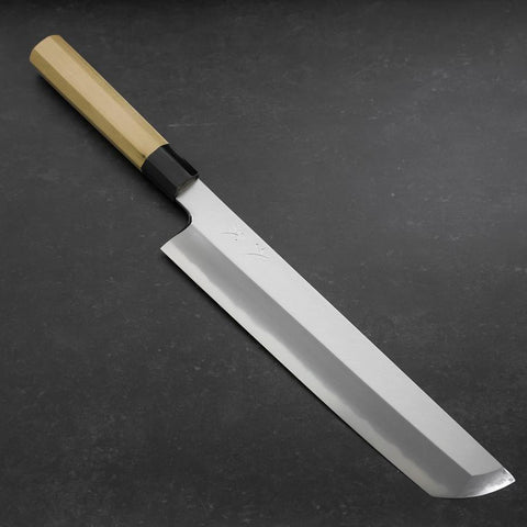 Hamokiri(Honekiri) White Steel #2 Kasumi Büffelhorn und Magnolie Griff 300mm-[Musashi]-[Japan-Küchenmesser]