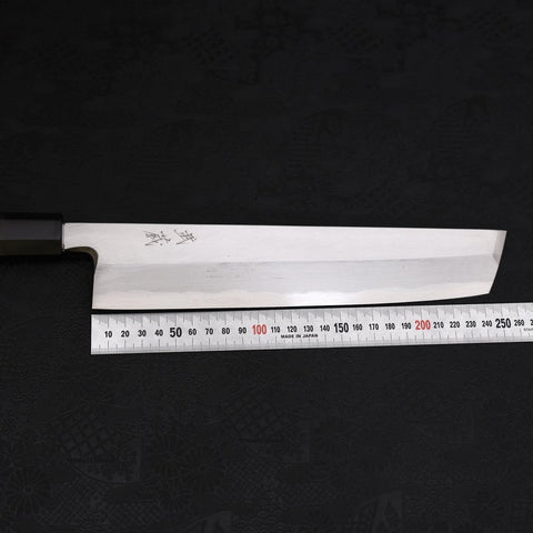 Hamokiri(Honekiri) White Steel #2 Kasumi Büffelhorn und Magnolienholz Griff 270mm-[Musashi]-[Japan-Küchenmesser]