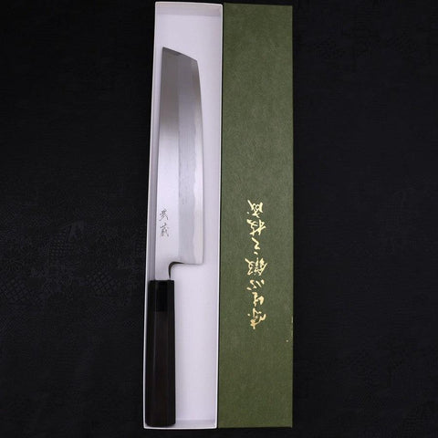 Hamokiri(Honekiri) White Steel #2 Kasumi Büffelhorn und Magnolienholz Griff 270mm-[Musashi]-[Japan-Küchenmesser]