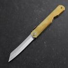 Higonokami Aogami 90mm Brass (3.5”)-[Musashi]-[Japan-Küchenmesser]