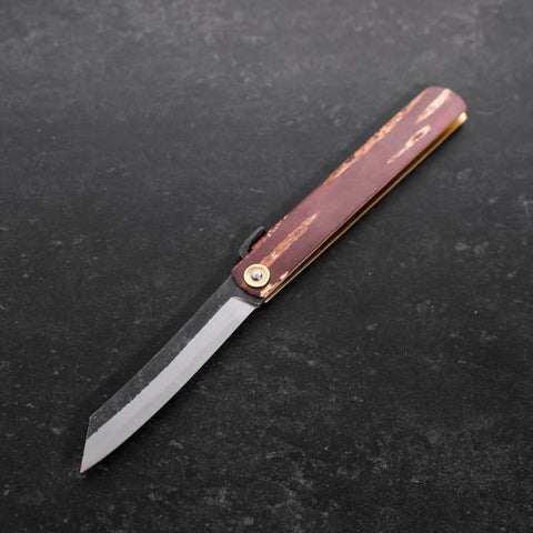 Higonokami Aogami Birkenholz 120mm-[Musashi]-[Japan-Küchenmesser]