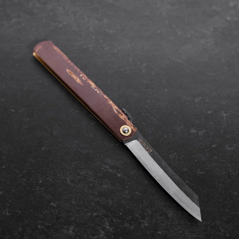 Higonokami Aogami Birkenholz 120mm-[Musashi]-[Japan-Küchenmesser]