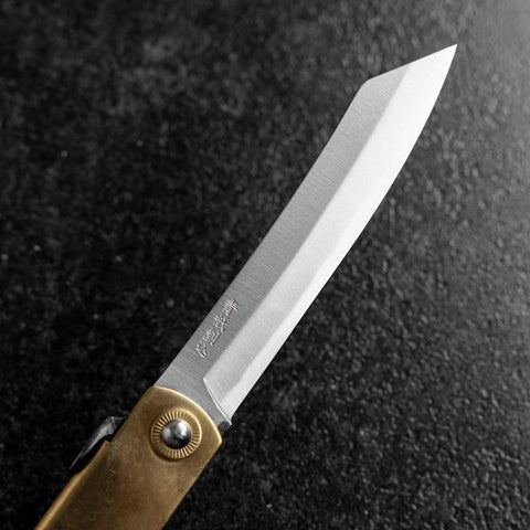 Higonokami Aogami Chokin Oktopus und Ama Taucher 120mm-[Musashi]-[Japan-Küchenmesser]