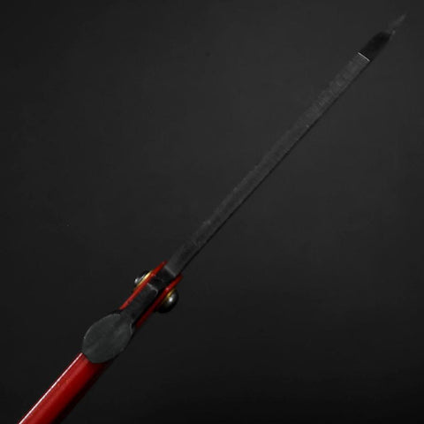 Higonokami Aogami Edelstahlummantelung Tsuchime 100mm mit roter Scheide-[Musashi]-[Japan-Küchenmesser]
