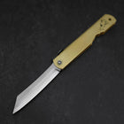 Higonokami Aogami Eto Inu 80mm Messing-[Musashi]-[Japan-Küchenmesser]