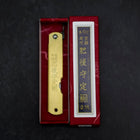 Higonokami Aogami Eto Mi 80mm Messing-[Musashi]-[Japan-Küchenmesser]