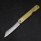 Higonokami Aogami Eto Tora 80mm Messing-[Musashi]-[Japan-Küchenmesser]