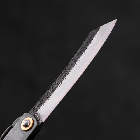 Higonokami Aogami Schwarzes Kurouchi Tsuchime 120mm-[Musashi]-[Japan-Küchenmesser]
