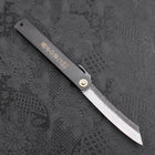 Higonokami Aogami Schwarzes Kurouchi Tsuchime 120mm-[Musashi]-[Japan-Küchenmesser]