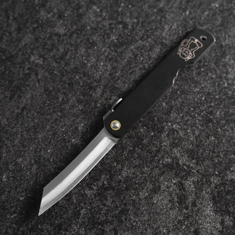 Higonokami Aogami Sternzeichen Affe 80mm Schwarz-[Musashi]-[Japan-Küchenmesser]