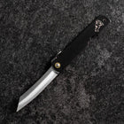 Higonokami Aogami Sternzeichen Hund 80mm Schwarz-[Musashi]-[Japan-Küchenmesser]