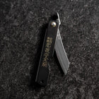 Higonokami Aogami Sternzeichen Hund 80mm Schwarz-[Musashi]-[Japan-Küchenmesser]