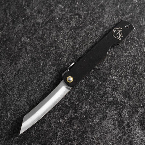 Higonokami Aogami Sternzeichen Wildschwein 80mm Schwarz-[Musashi]-[Japan-Küchenmesser]