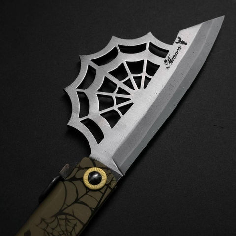 Higonokami Blue Steel #2 Spider 90mm (3.5”)-[Musashi]-[Japan-Küchenmesser]