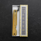 Higonokami Blue Steel 90mm Messing-[Musashi]-[Japan-Küchenmesser]