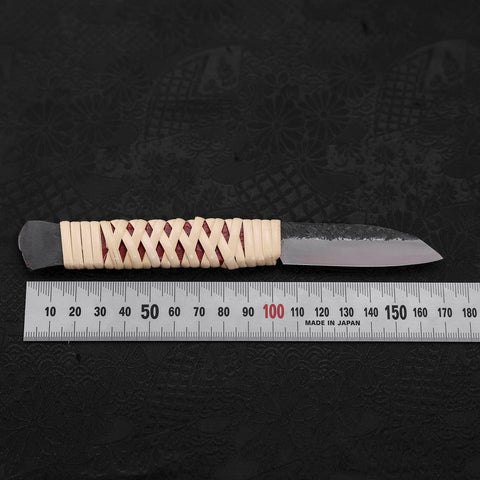 Higonokami Kogatana-Typ Aogami Kurouchi 65mm-[Musashi]-[Japan-Küchenmesser]