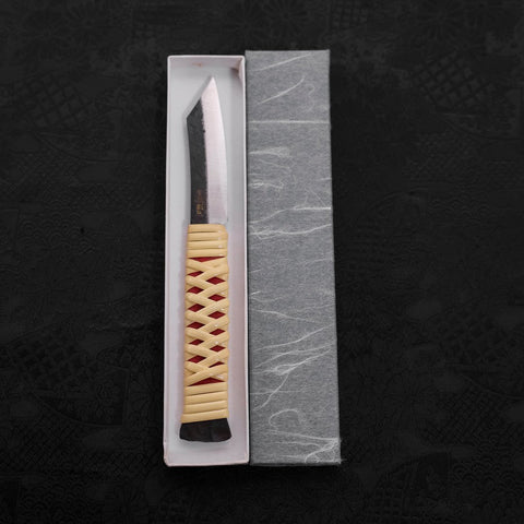 Higonokami Kogatana-Typ Aogami Kurouchi 65mm-[Musashi]-[Japan-Küchenmesser]
