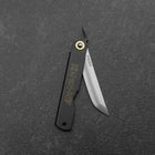 Higonokami Shirogami 100mm Schwarz-[Musashi]-[Japan-Küchenmesser]