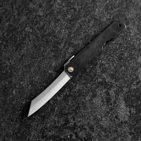 Higonokami Stahl 100mm Schwarz-[Musashi]-[Japan-Küchenmesser]