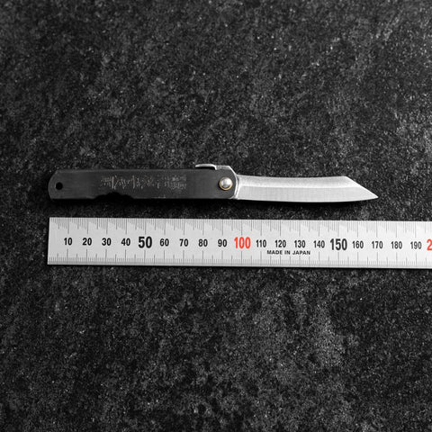 Higonokami Stahl 100mm Schwarz-[Musashi]-[Japan-Küchenmesser]