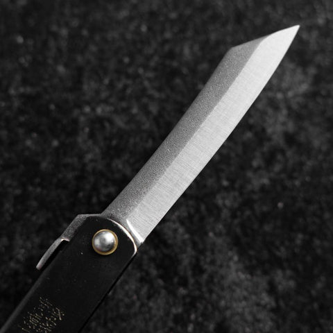 Higonokami Stahl 100mm Schwarz-[Musashi]-[Japan-Küchenmesser]