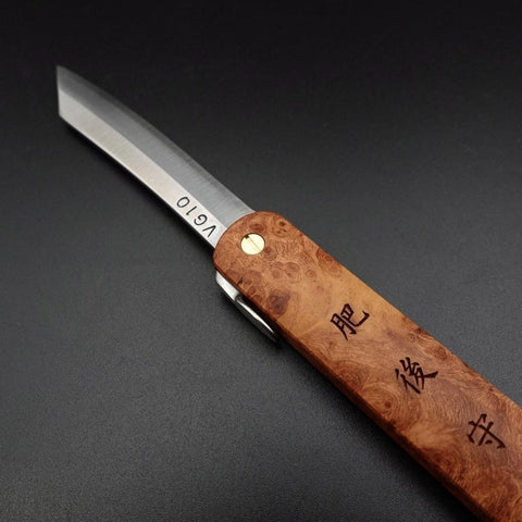 Higonokami VG-10 100mm Karin (3.9”)-[Musashi]-[Japanese-Kitchen-Knives]