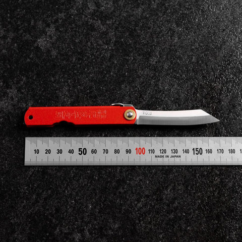Higonokami VG-10 100mm (Rot)-[Musashi]-[Japan-Küchenmesser]