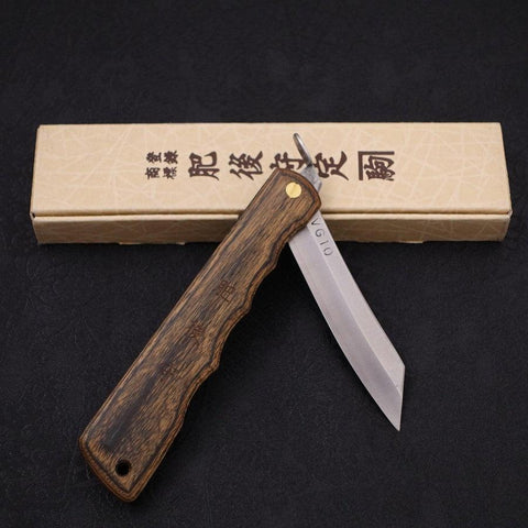 Higonokami VG-10 80mm Walnussholz-[Musashi]-[Japan-Küchenmesser]