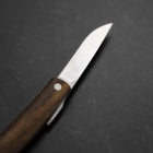 Higonokami VG-10 Black Persimmon Outdoor Messer 60mm mit Lederhülle-[Musashi]-[Japan-Küchenmesser]