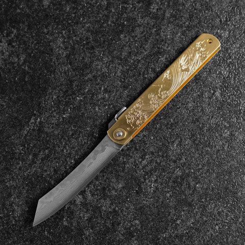 Higonokami VG-10 Chokin Fuji und Welle 120mm-[Musashi]-[Japan-Küchenmesser]