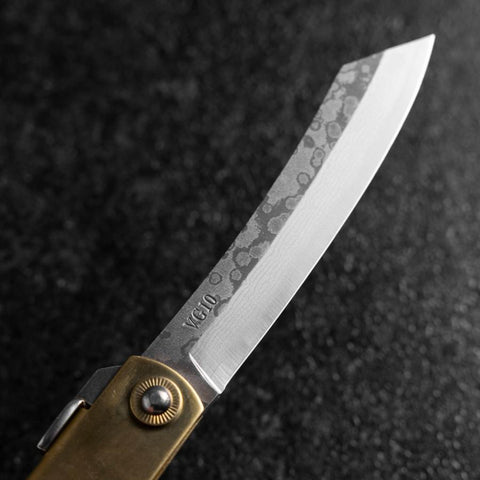 Higonokami VG-10 Chokin Fuji und Welle 120mm-[Musashi]-[Japan-Küchenmesser]
