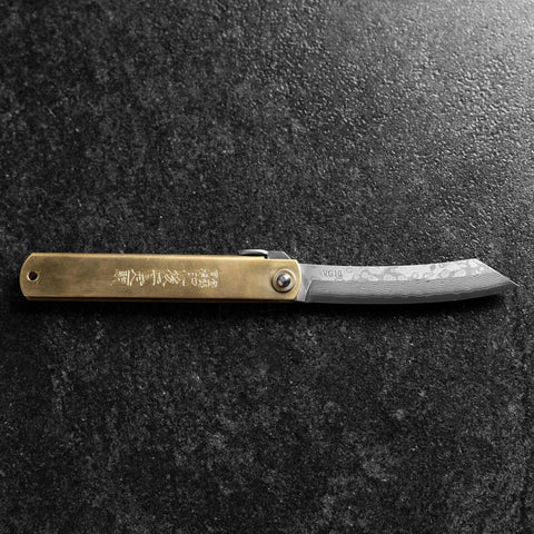 Higonokami VG-10 Chokin Fuji und Welle 120mm-[Musashi]-[Japan-Küchenmesser]