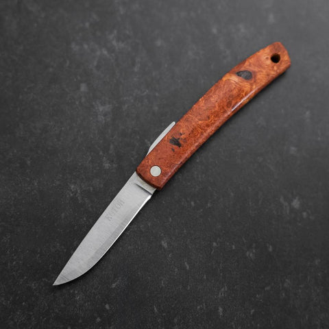 Higonokami VG-10 Karin Outdoor Messer 60mm mit Lederhülle-[Musashi]-[Japan-Küchenmesser]