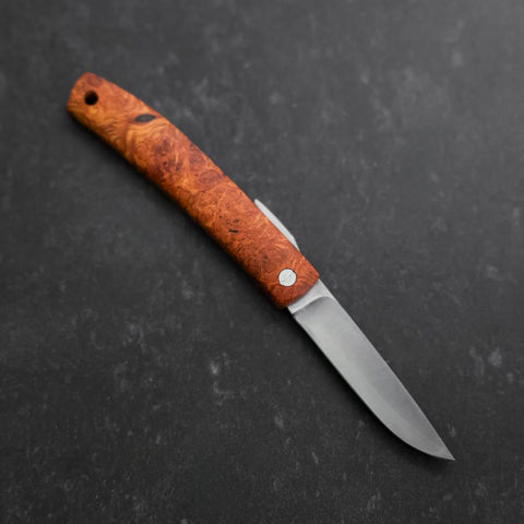 Higonokami VG-10 Karin Outdoor Messer 60mm mit Lederhülle-[Musashi]-[Japan-Küchenmesser]