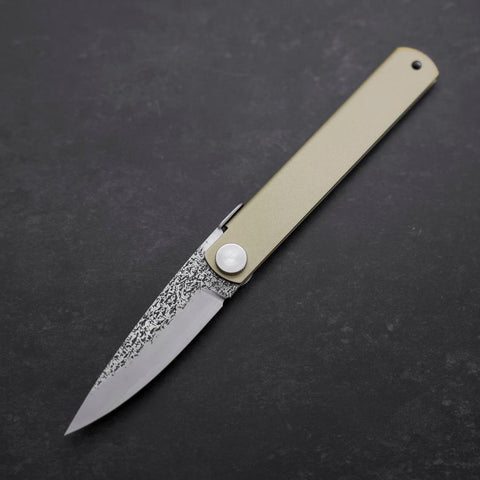 Higonokami VG-10 Outdoor Messer 75mm mit Lederhülle-[Musashi]-[Japan-Küchenmesser]