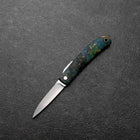 Higonokami VG-10 Outdoor-Messer stabilisiertes Holz 60mm mit Lederscheide-[Musashi]-[Japan-Küchenmesser]