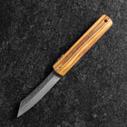 Higonokami VG-10 Tsuchime Gelbes Natürliches Holz 100mm-[Musashi]-[Japan-Küchenmesser]