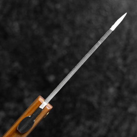 Higonokami VG-10 Tsuchime Gelbes Natürliches Holz 100mm-[Musashi]-[Japan-Küchenmesser]
