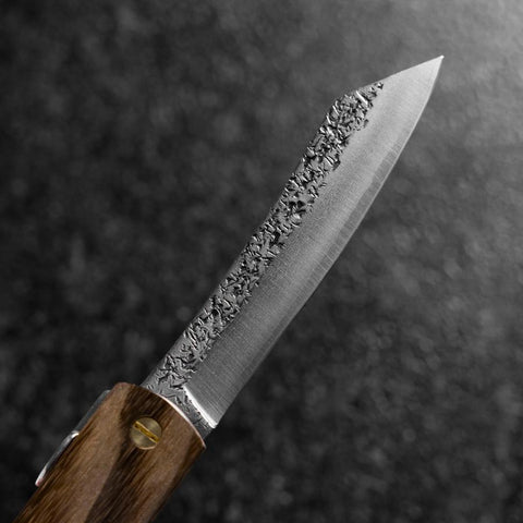 Higonokami VG-10 Tsuchime Natürliches Holz 100mm-[Musashi]-[Japan-Küchenmesser]