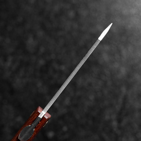 Higonokami VG-10 Tsuchime Rotes Natürliches Holz 100mm-[Musashi]-[Japan-Küchenmesser]