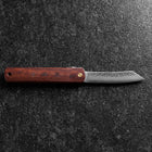 Higonokami VG-10 Tsuchime Rotes Natürliches Holz 100mm-[Musashi]-[Japan-Küchenmesser]