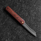 Higonokami VG-10 Tsuchime Rotes Natürliches Holz 100mm-[Musashi]-[Japan-Küchenmesser]