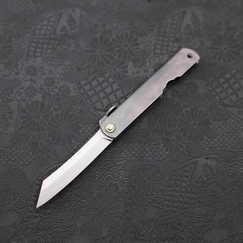 Higonokami Yasukihagane Schwarz 100mm-[Musashi]-[Japan-Küchenmesser]