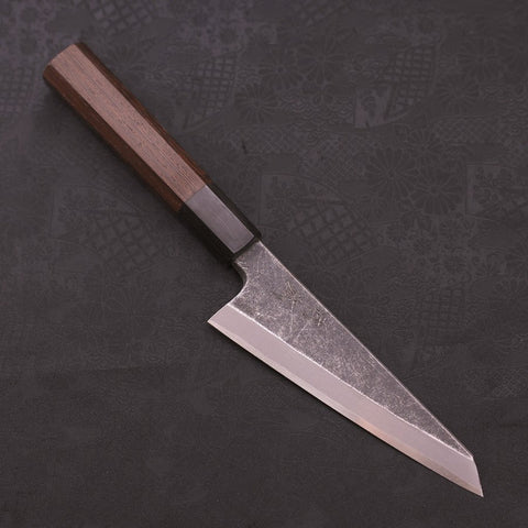 Honesuki Blue Steel #2, Kurouchi Büffelhorn und Wenge Griff, 150mm-[Musashi]-[Japan-Küchenmesser]